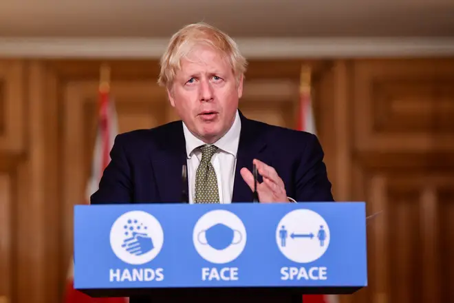 Boris Johnson said pubs would have to serve drinks alongside 'substantial meals'