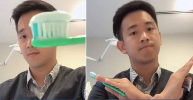 Dr Gao has revealed the amount of toothpaste we should be using