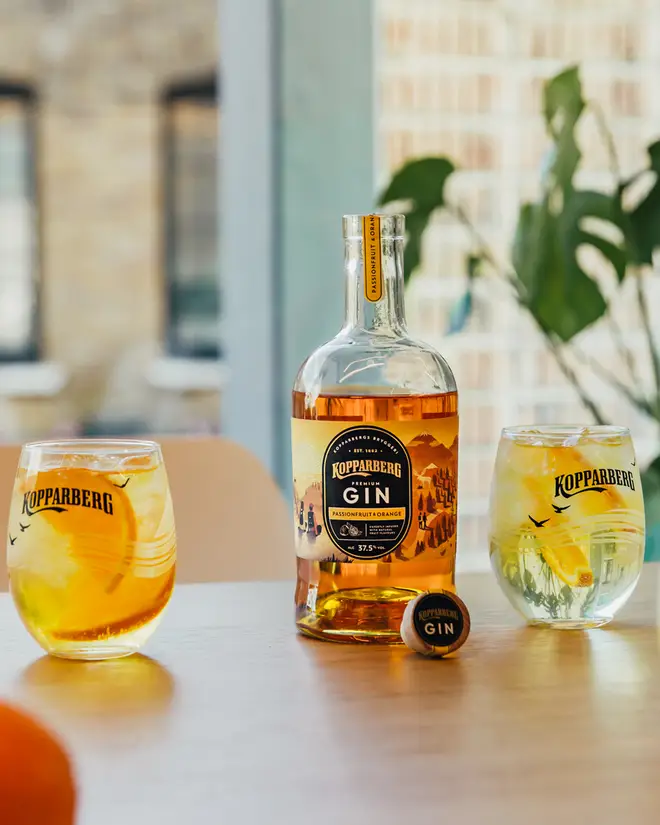Kopparberg Passionfruit and Orange flavour gin