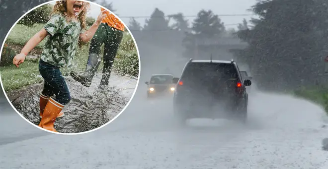 Extreme weather looks set to arrive in the UK (stock images) today