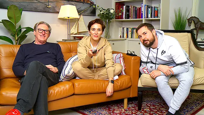 Adrian Dunbar, Vicky McClure and Martin Compston are on Celebrity Gogglebox