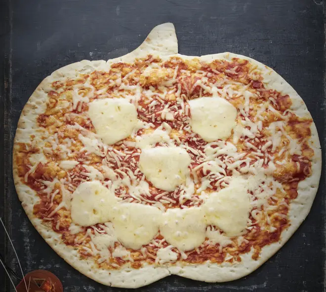 Asda's pumpkin-shaped pizza comes in five flavours