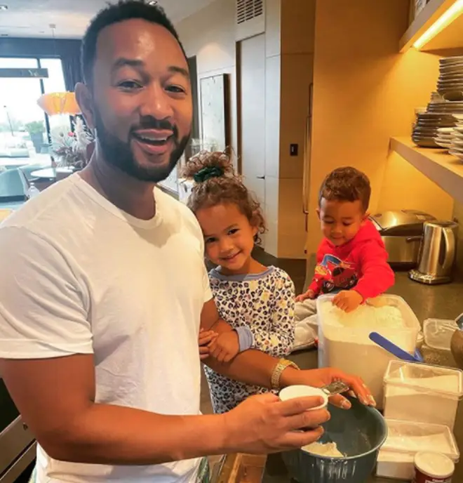 Chrissy Teigan shares children Miles and Luna with husband John Legend