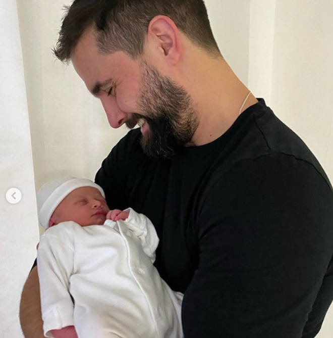 Jamie Jewitt announced the birth of his daughter on Instagram