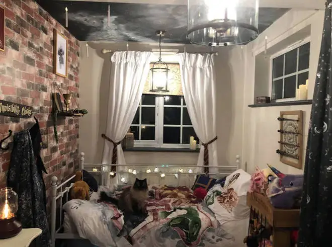 Sophia Daly created this Harry Potter inspired room