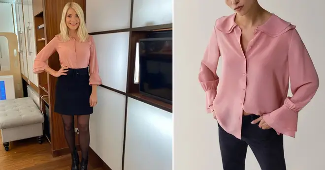Holly Willoughby's blouse is from Massimo Dutti