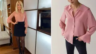 Holly Willoughby's blouse is from Massimo Dutti