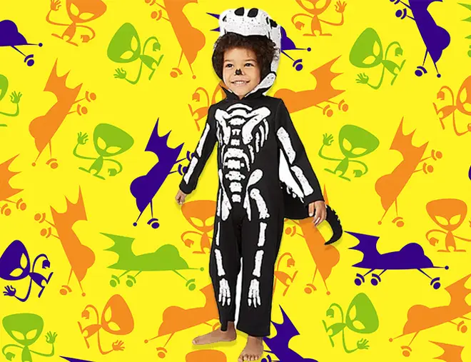 This skeleton t-rex outfit is amazing