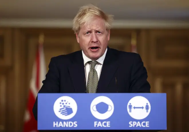 Boris Johnson announced the English lockdown over the weekend