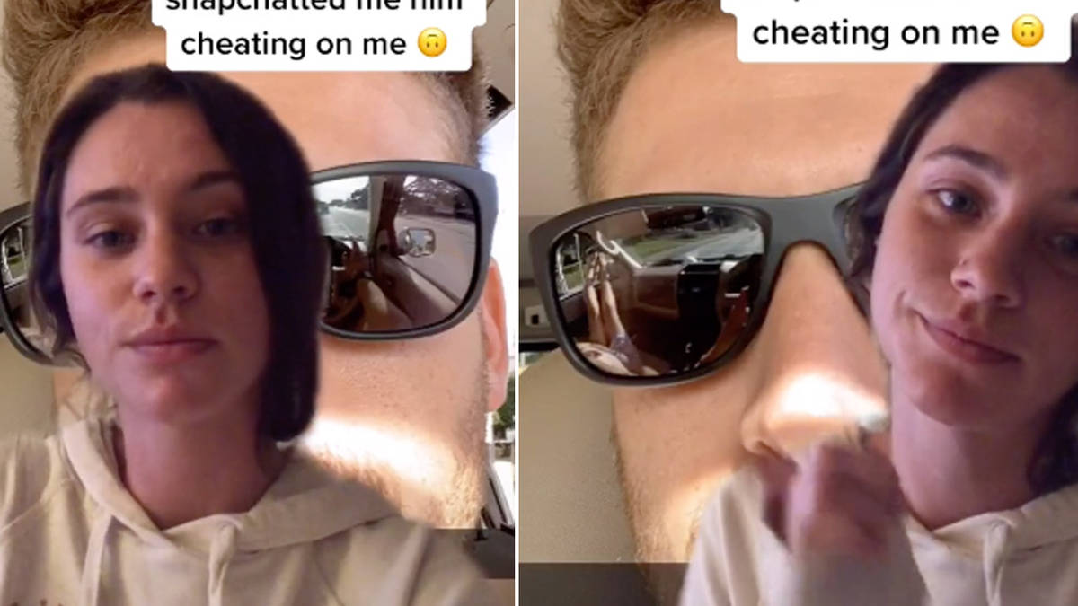 Woman busts cheating boyfriend after spotting clue in selfie