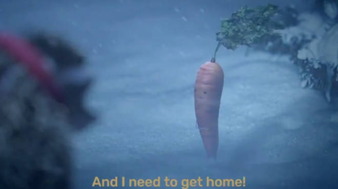 Kevin the Carrot is trying to get home in the new Aldi ad
