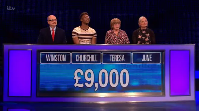 The contestants were cleverly placed on The Chase