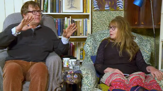 Giles and Mary film for Gogglebox around 12 hours a week