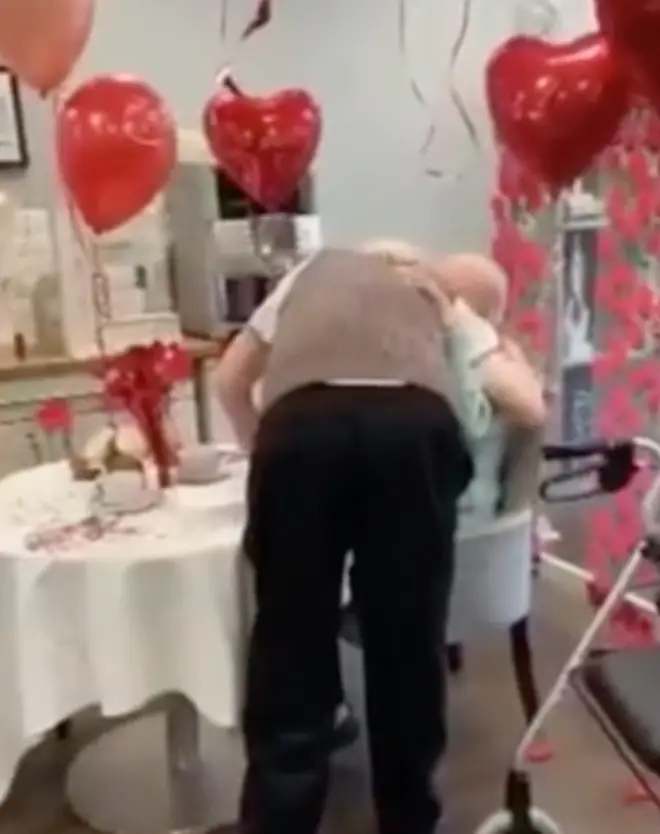 Kenneth broke down in tears when he saw his wife of 71 years