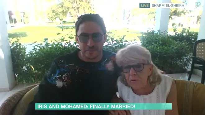Iris and Mohamed are on their honeymoon