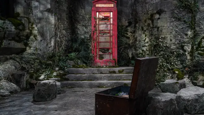 The famous telephone box has moved to Wales