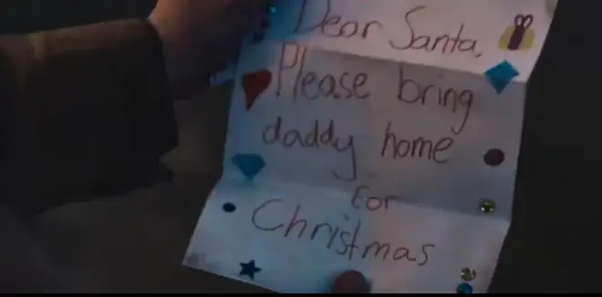 The little girl wished for her dad to come home in the Coca-Cola Christmas ad