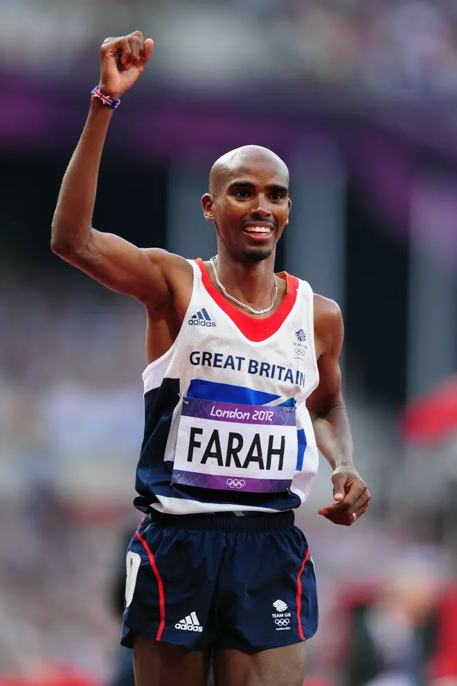 Mo Farah won the gold medal for 10,000m at the London Olympics in 2012