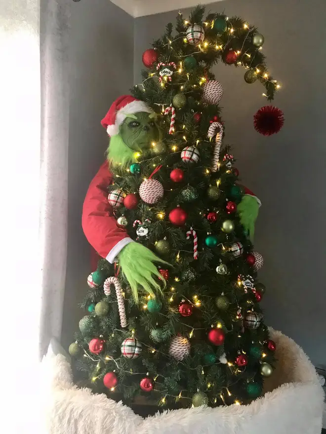 This Grinch Christmas tree was made for £35