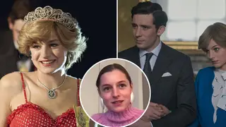 Emma Corrin has responded to criticism of The Crown's depiction of Princess Diana