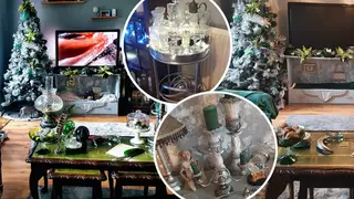 Mum transforms living room into Harry Potter Christmas paradise for under £70