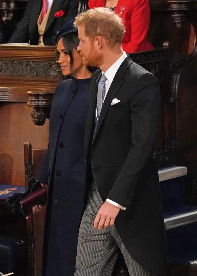 The Duke and Duchess of Sussex arrive at Princess Eugenie's wedding