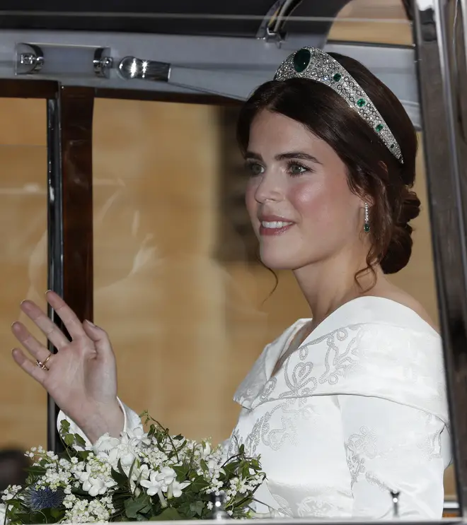 Princess Eugenie had myrtle in her bouquet - a royal tradition that dates back to Victorian times