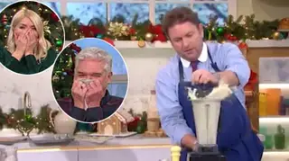 James Martin's soup exploded on This Morning today