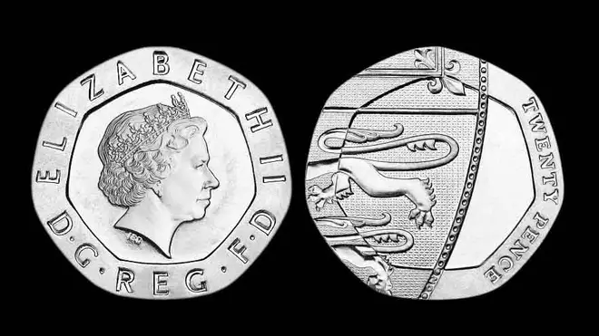 The unusual dateless 20p coins are worth 250 times their value
