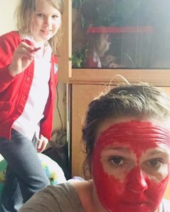 Leanne's daughter Rosie wanted to transform her in to a LOBSTER