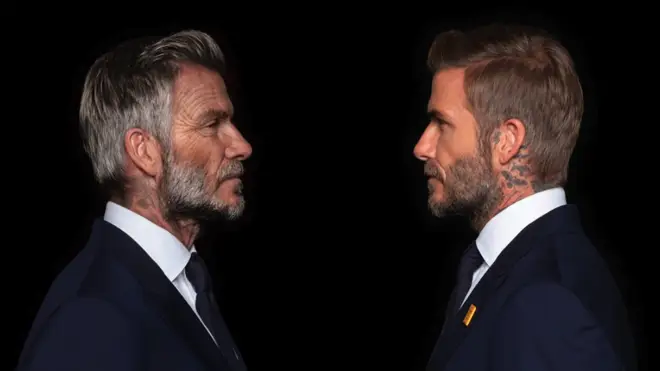 David Beckham was aged by 30 years in a new campaign