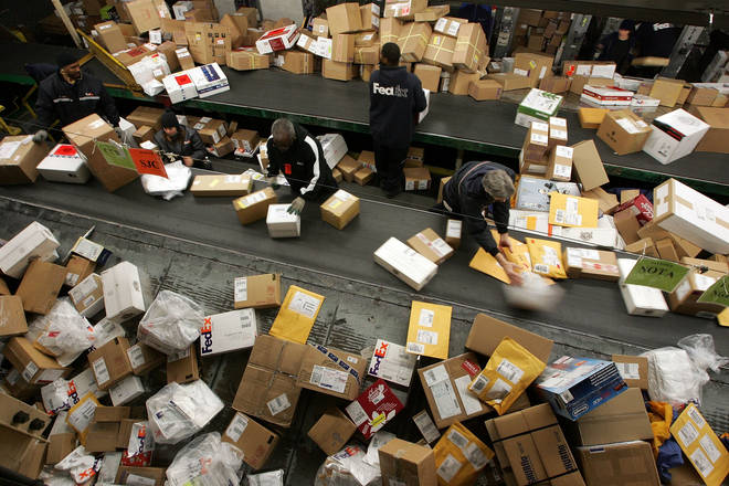 It has been estimated an extra 200million parcels will be processed this year