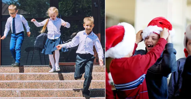 Schools have been told they can finish a day early (stock images)