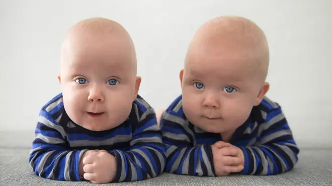 The mum explained how one of the twins needed an injection once a month