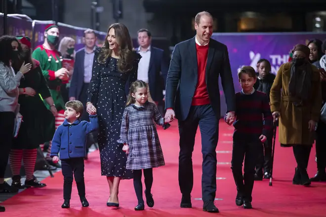The family of five walked the red carpet at the London Palladium