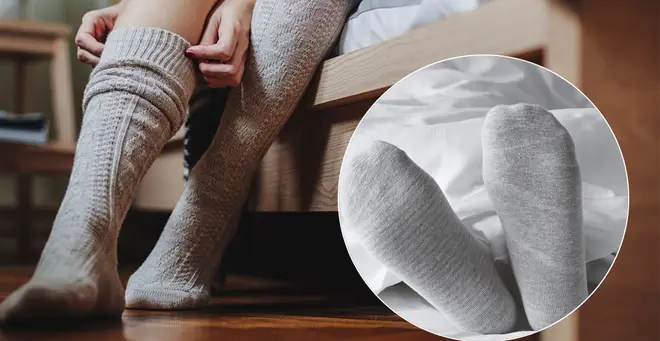 Do you wear socks in bed? (stock images)