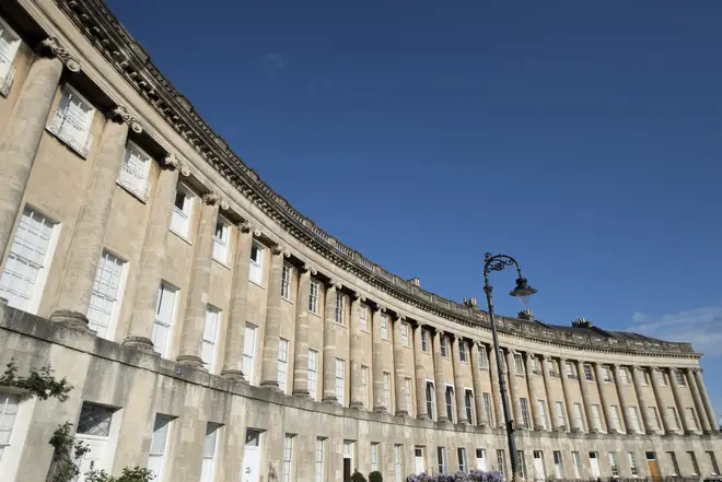 Bath's Royal Crescent is used in the series
