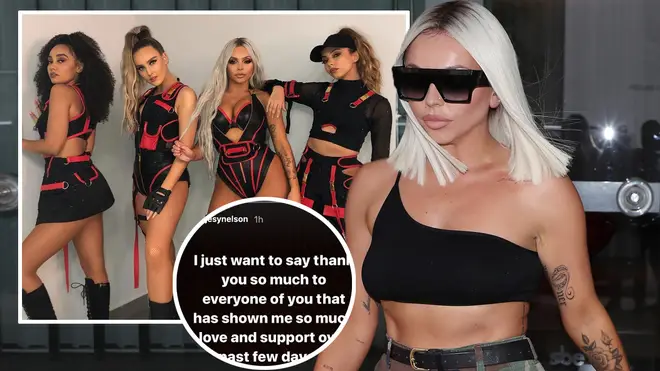 Jesy Nelson has thanked fans for their support this week