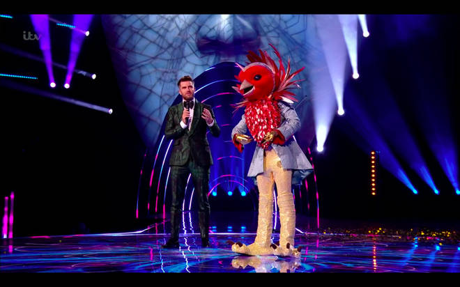 Robin was first to perform on the new series of The Masked Singer