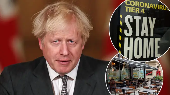 Boris Johnson has warned of tougher restrictions in England