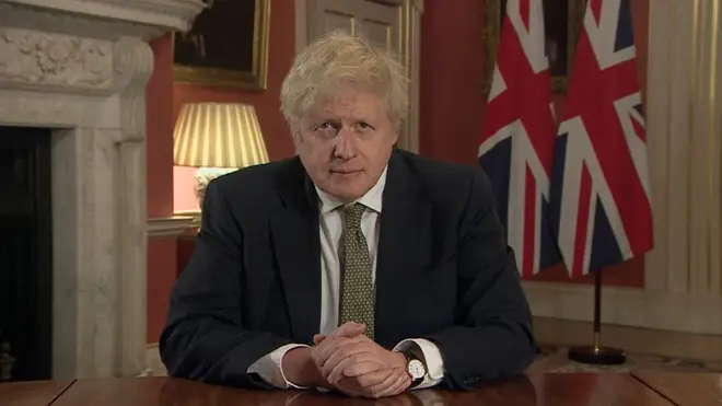 Boris Johnson made a televised address to the country on Monday