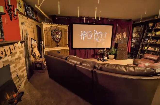 The Harry Potter themed cinema is perfect for chilling