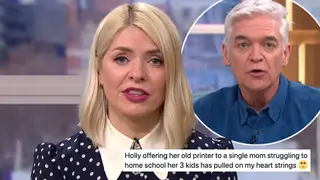 Holly Willoughby offered her printer to a struggling caller