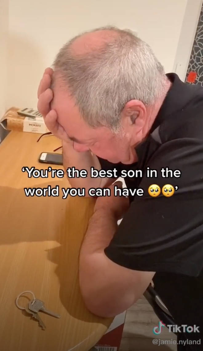 Richard broke down in tears as his son revealed the news
