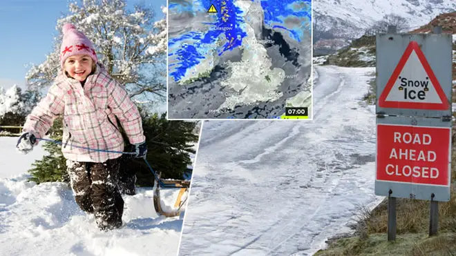 Snow is heading to parts of the UK this week