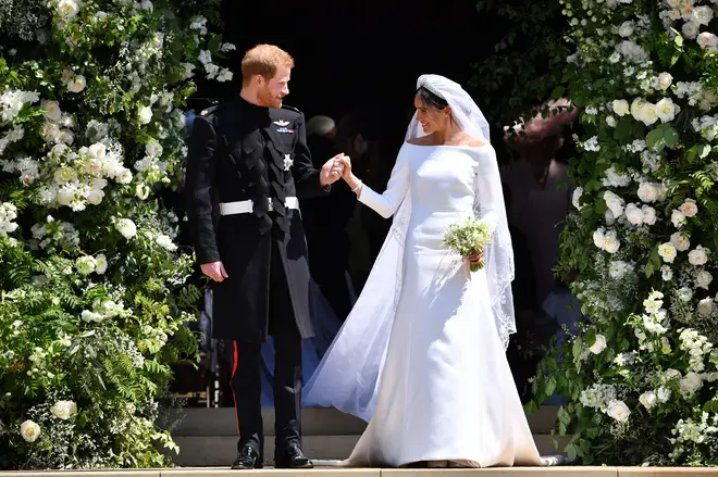 Meghan Markle weds Prince Harry in a stunning Givenchy gown