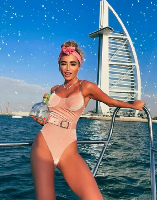 Georgia Harrison is among the reality stars out in Dubai