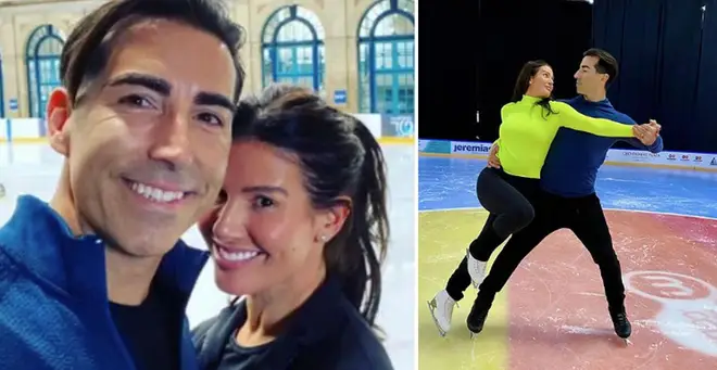 Rebekah Vardy's skating partner sustained an injury during rehearsals