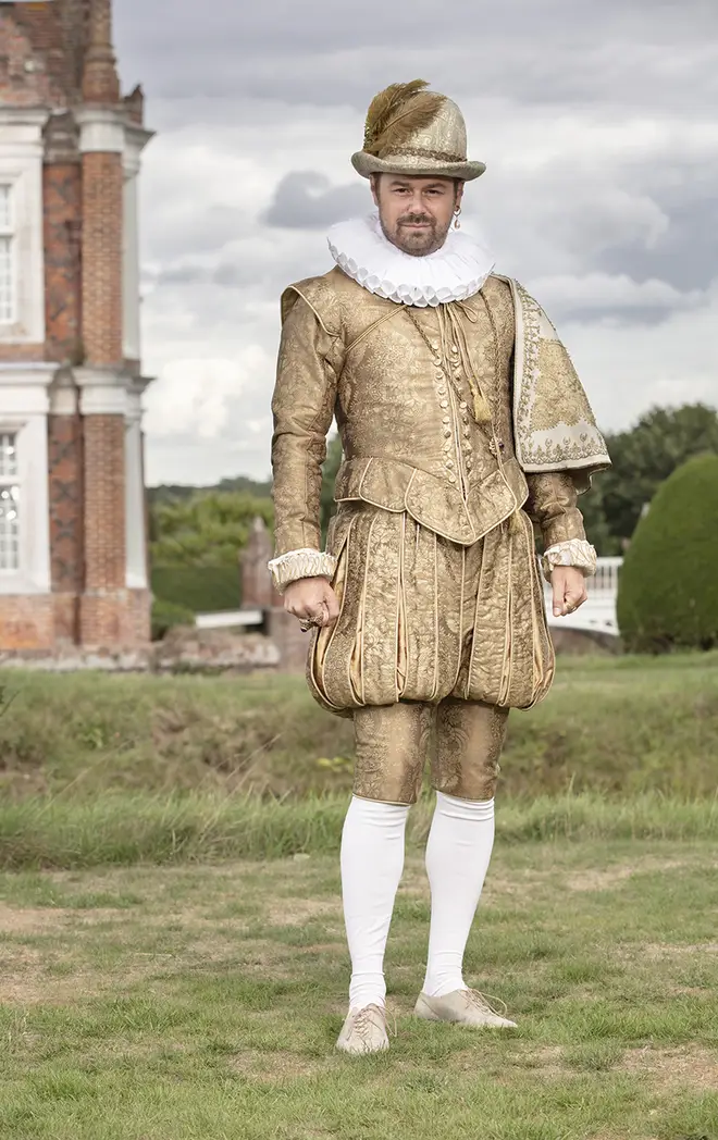 Danny Dyer wears medieval outfit for his tv show