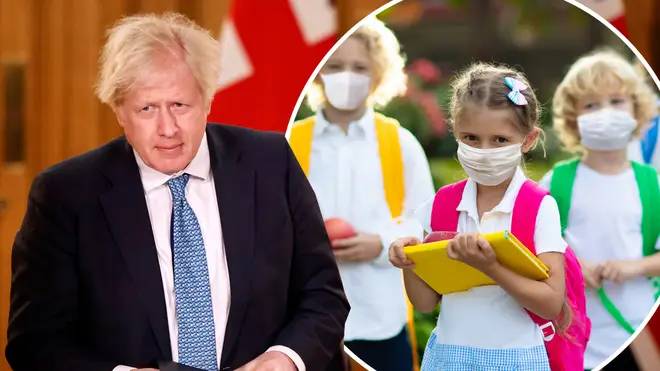 Boris Johnson responded to queries over when schools may reopen